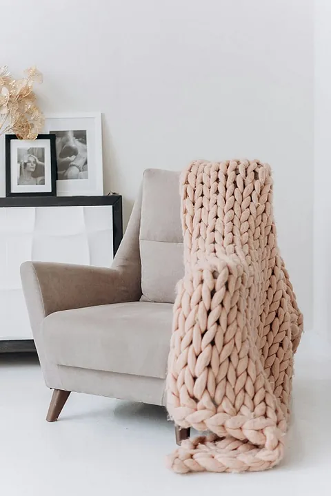 Counselling chair and blanket